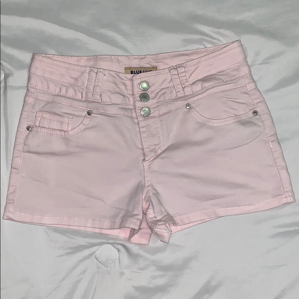 light pink shorts